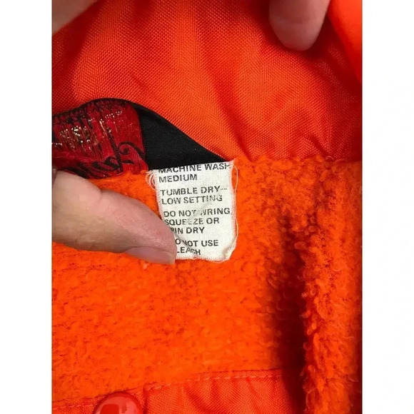VTG Bright Orange Buckeye Rescue Medical Tech Jacket 44L 45 Made in USA Pla-Jac - Picture 14 of 14